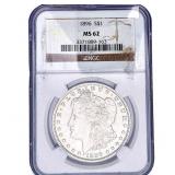 1896 Morgan Silver Dollar NGC MS62