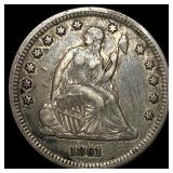 1861 Seated Liberty Quarter NEARLY  UNCIRCULATED