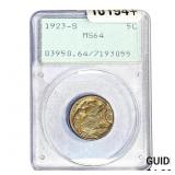 1923-S Buffalo Nickel PCGS MS64