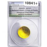 2014-W Nat. Baseball Hall of Fame .2419 Gold $5 AN