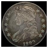 1829 Capped Bust Silver Half Dollar ABOUT  UNCIRC