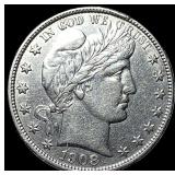 1908-D Silver Barber Half Dollar UNCIRCULATED