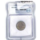 1912-D Wheat Cent ICG MS62 BN