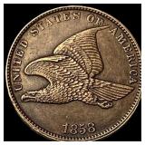 1858 Flying Eagle Cent CHOICE AU