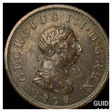 1806 Great Britain George III Copper Penny HIGH GR