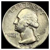 1936-D Silver Washington Quarter UNCIRCULATED