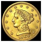 1906 Liberty Head Gold Quarter Eagle CHOICE BU