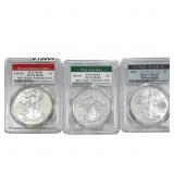 [3 Coins] 2020 Silver Eagle PCGS MS69