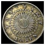 1915 Japan Silver 10 Sen CLOSELY UNCIRCULATED