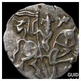 India Rajput Silver Jital 700-1000 AD NEARLY UNCI