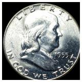 1955 Franklin Silver Half Dollar UNCIRCULATED