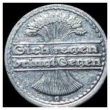 1922 Germany Weimar Republic Aluminum 50 Pfennig C