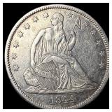 1844 Silver Seated Liberty Half Dollar HIGH  GRAD