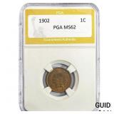 1902 Indian Head Cent PGA MS62