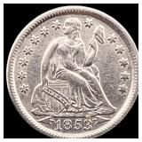 1853 Arrows Seated Liberty Dime UNCIRCULATED