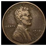 1914-D Lincoln Wheat Cent LIGHTLY CIRCULATED