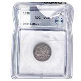 1858 Flying Eagle Cent PCGS VG8