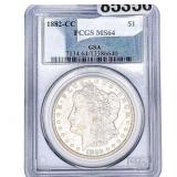 1882-CC Morgan Silver Dollar PCGS MS64