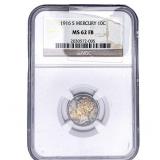 1916-S Mercury Silver Dime NGC MS62 FB