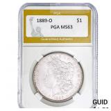 1889-O Morgan Silver Dollar PGA MS63