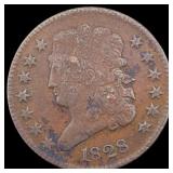 1828 Classic Head Half Cent LIGHTLY  CIRCULATED