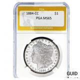 1884-CC Morgan Silver Dollar PGA MS65