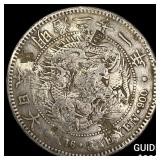 Japan Meji Period Silver 1 Yen Chopmarks NEARLY U