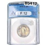 1919-S Standing Liberty Quarter ANACS F12