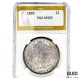1899 Morgan Silver Dollar PGA MS65