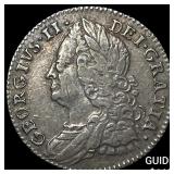 1757 Great Britain George II Silver 6 Pence CLOSEL