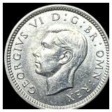 1943 Great Britain George VI Silver 3 Pence UNCIRC