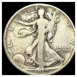 1919-D Silver Walking Liberty Half Dollar  LIGHTL