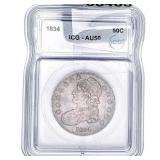 1834 Capped Bust Half Dollar ICG AU50