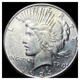 1924 Silver Peace Dollar UNCIRCULATED