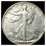 1938-D Silver Walking Liberty Half Dollar CLOSELY