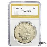 1897-S Morgan Silver Dollar PGA MS67