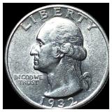 1932 Silver Washington Quarter CLOSELY UNCIRCULATE