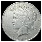 1927 Peace Silver Dollar ABOUT UNCIRCULATED