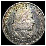 1893 Silver Columbian Half Dollar NEARLY UNCIRCULA