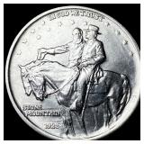 1925 Stone Mountain Silver Half Dollar CHOICE AU