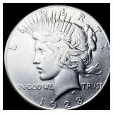 1928 Silver Peace Dollar CLOSELY UNCIRCULATED