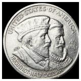 1924 Silver Huguenot-Walloon Half Dollar CLOSELY U