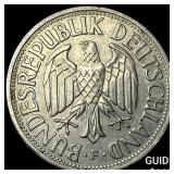 1956-F Germany Copper-Nickel Mark NEARLY UNCIRCULA