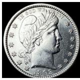1892 Silver Barber Quarter CHOICE AU
