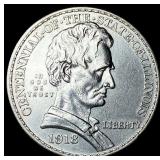 1918 Silver Half Dollar Illinois Centennial CLOSEL