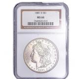 1881-S Morgan Silver Dollar NGC MS66