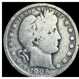 1896 Silver Barber Quarter NEARLY UNCIRCULATED