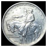 1925 Silver Stone Mountain Half Dollar CLOSELY UNC