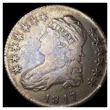 1817 Capped Bust Half Dollar LIGHTLY CIRCULATED