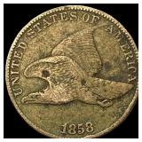 1858 Copper-Nickel Flying Eagle Cent HIGH GRADE
